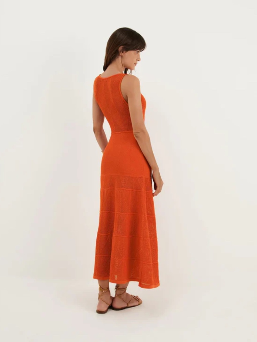 ViX Paula Hermanny Knit Silvie Long Dress | Spritz - Spritz NWT Large - Picture 5 of 7